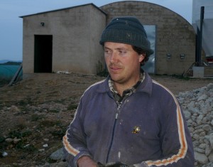 Albert Saus, agriculteur à Viladesens.