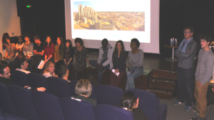 Les étudiants de Lyon et de Béziers ont présenté l'état de leurs travaux à ce stade.