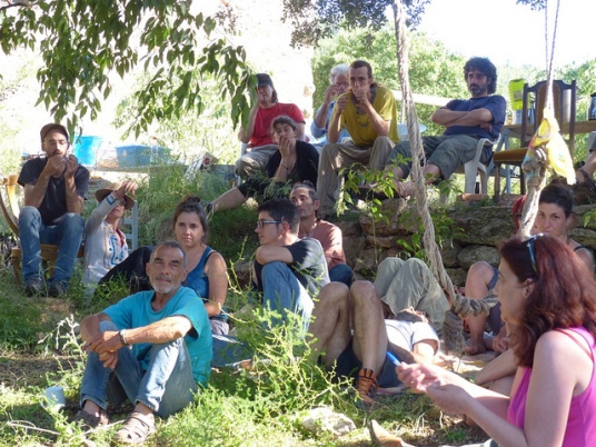 Encuentro de eco-redes en Can Biarlu (foto CIC).